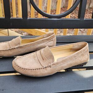 NWOT VANELi Driving Leather Moccasin Penny Loafer Flats - Sz 7.5M